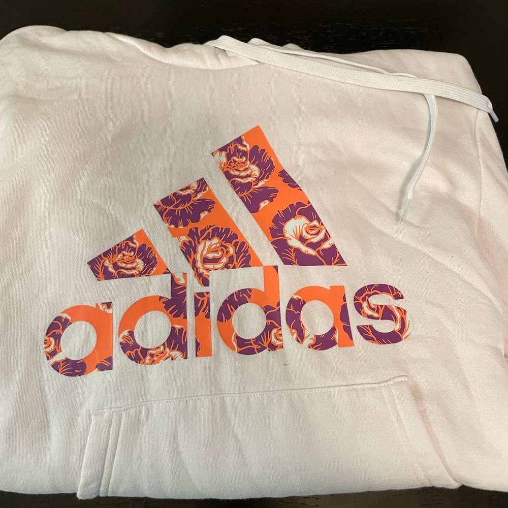 Addidas white hoodie